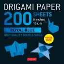 Origami Paper 200 sheets Royal Blue 6"