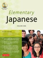 Elementary Japanese Vol1 PB
