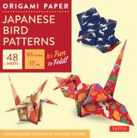 Origami paper:japanese bird prints 6.75