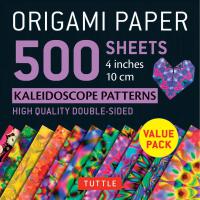 Origami Paper 500 sheets Kaleidoscope Patterns 4" (10 cm)
