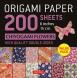 Origami Paper 200 Chiyogami Flowers 6”/15 cm