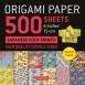 Origami Paper 500 sheets Japanese Folk Prints 6" (15 cm)